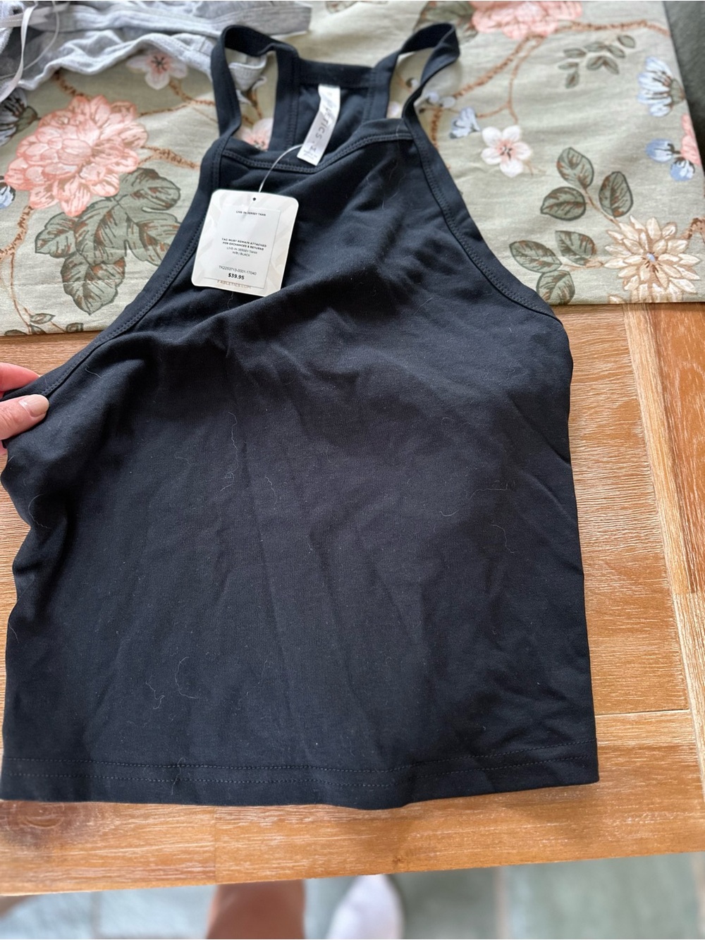 Fabletics Black Racerback Crop Tank Top NWT and Grey Crop Tank Top
